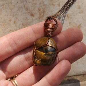 Tigers Eye Crystal Necklace